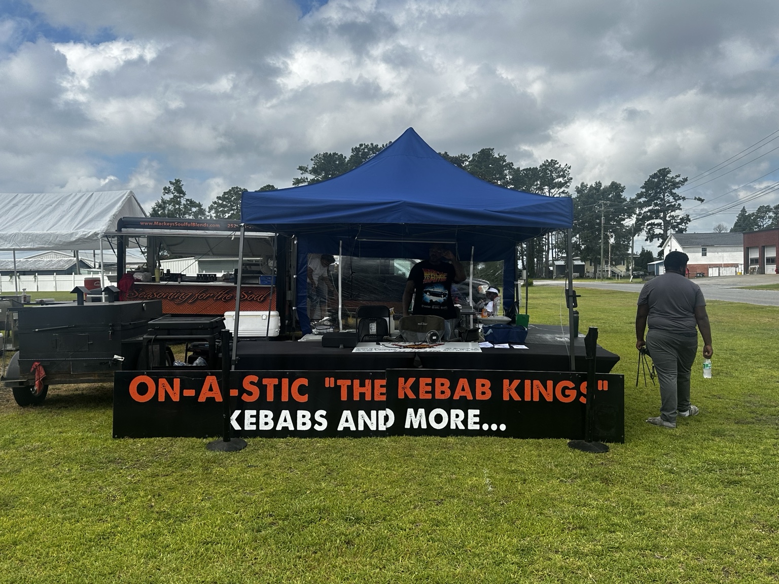 On-a-Stic Kebab Kings pop-up grill setup